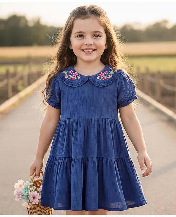 Golden Hour Smile in Blue