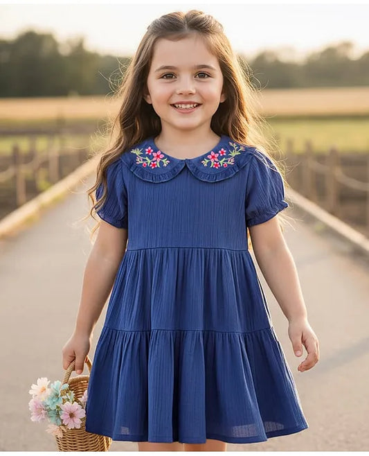 Golden Hour Smile in Blue