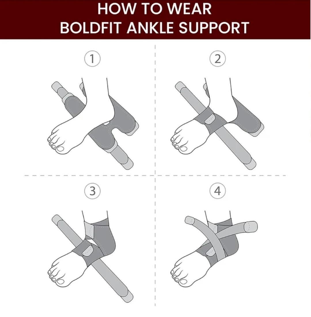 Boldfit Adjustable Ankle Support Brace