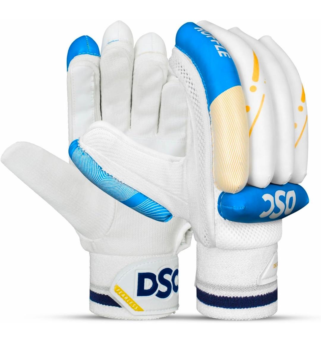 DSC Condor Ruffle Leather Cricket Batting Gloves Both left and right 2pcs