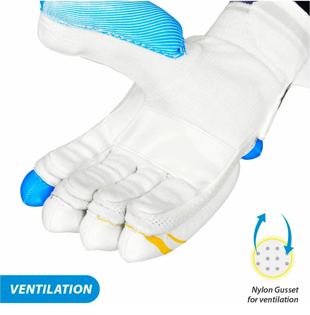 DSC Condor Ruffle Leather Cricket Batting Gloves Both left and right 2pcs