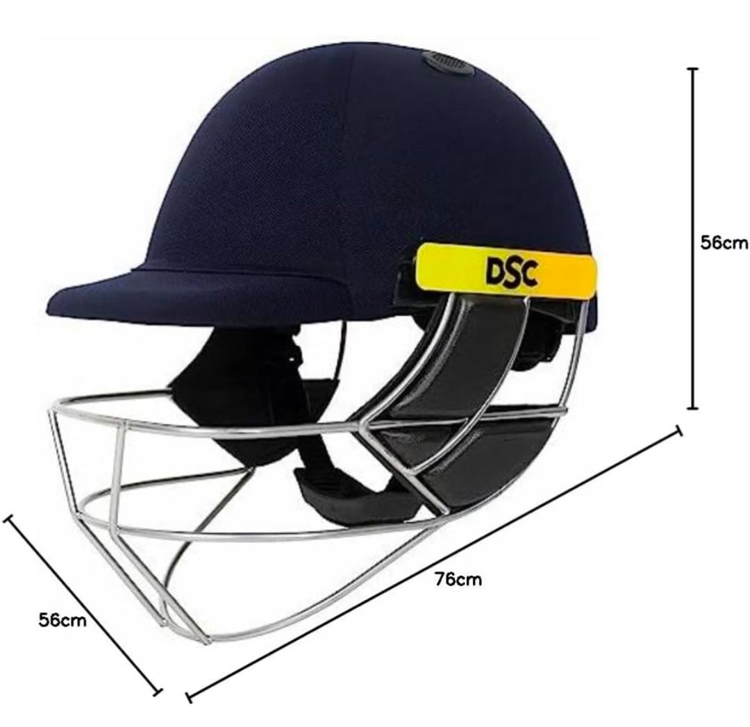DSC Cricket Helmet with Steel Grill & EVA Foam Padding – Premium Protective Batting Helmet