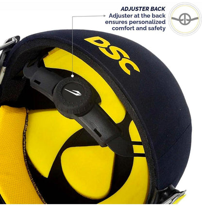 DSC Cricket Helmet with Steel Grill & EVA Foam Padding – Premium Protective Batting Helmet