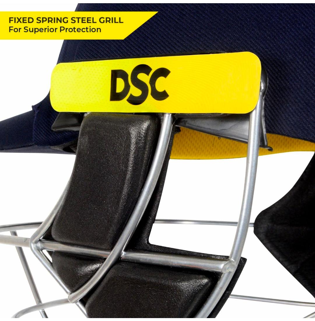 DSC Cricket Helmet with Steel Grill & EVA Foam Padding – Premium Protective Batting Helmet