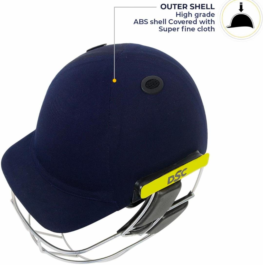 DSC Cricket Helmet with Steel Grill & EVA Foam Padding – Premium Protective Batting Helmet
