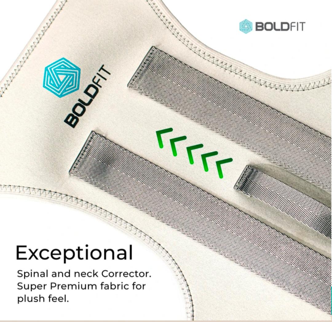 BOLDFIT Orthopaedic Clavicle Brace & Posture Corrector for Men & Women | Back Support Belt for Shoulder & Spine Alignment