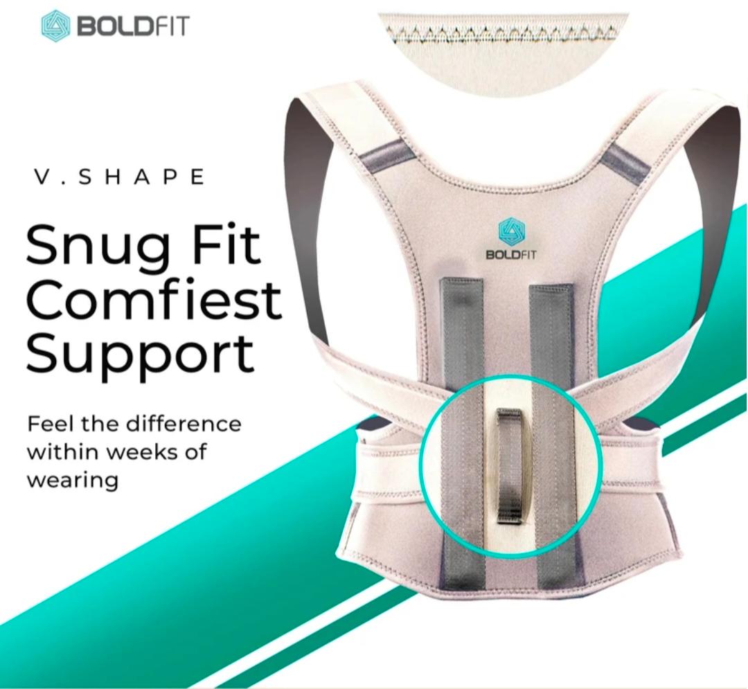 BOLDFIT Orthopaedic Clavicle Brace & Posture Corrector for Men & Women | Back Support Belt for Shoulder & Spine Alignment
