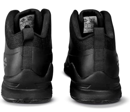 Nivia Men’s Black Basketball Shoes | High-Top Grip & Cushion Performance Sneakers