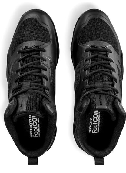 Nivia Men’s Black Basketball Shoes | High-Top Grip & Cushion Performance Sneakers