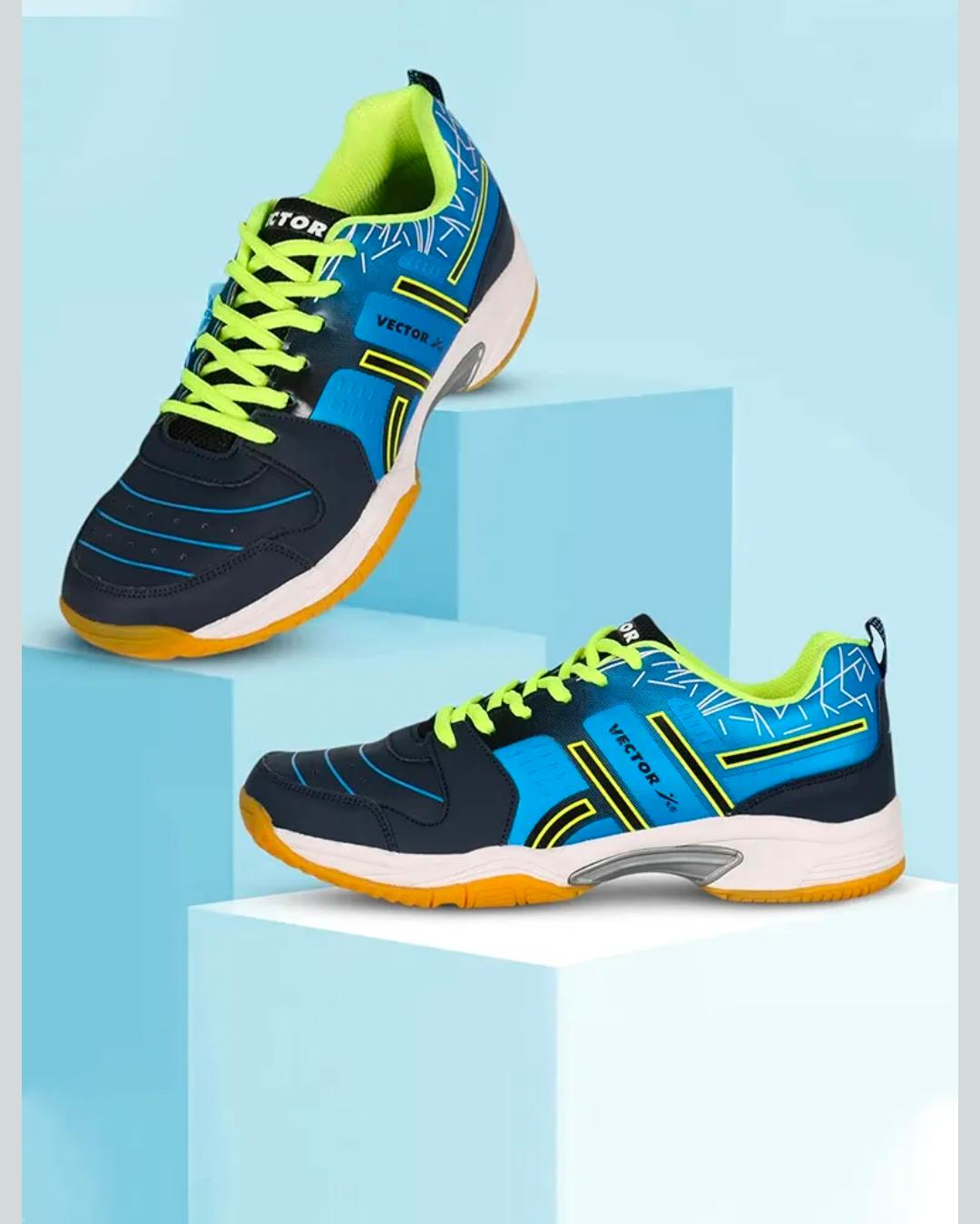 Vector X Men’s Sports & Badminton Shoes – Lightweight, Non-Marking Sole, Anti-Slip Grip