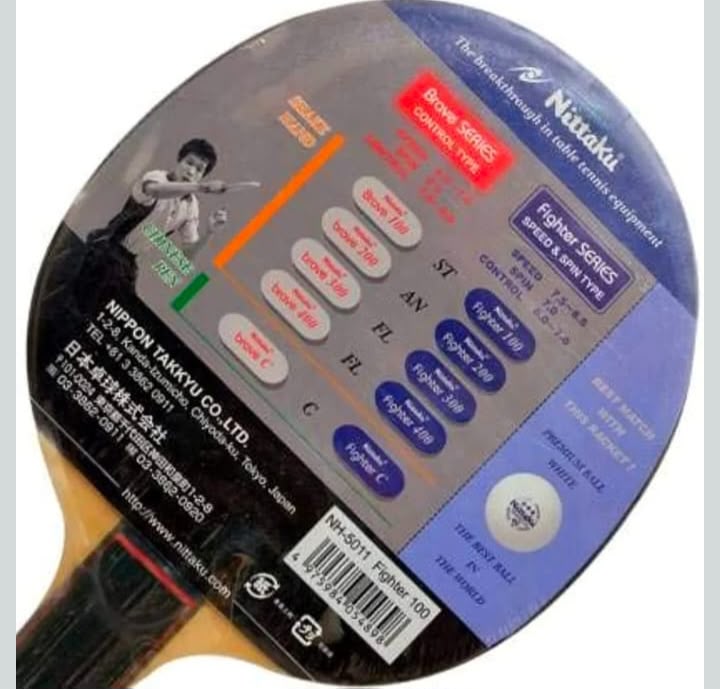 Nittaku Fighter 100 Table Tennis Racket 2 pcs