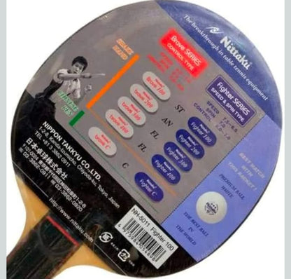Nittaku Fighter 100 Table Tennis Racket 2 pcs