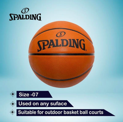 Spalding Size 7 Basketball – Indoor & Outdoor Training Ball for All Surfaces
