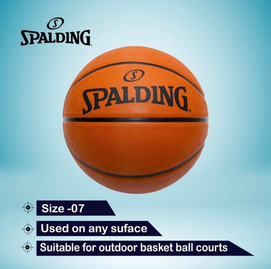 Spalding Size 7 Basketball – Indoor & Outdoor Training Ball for All Surfaces
