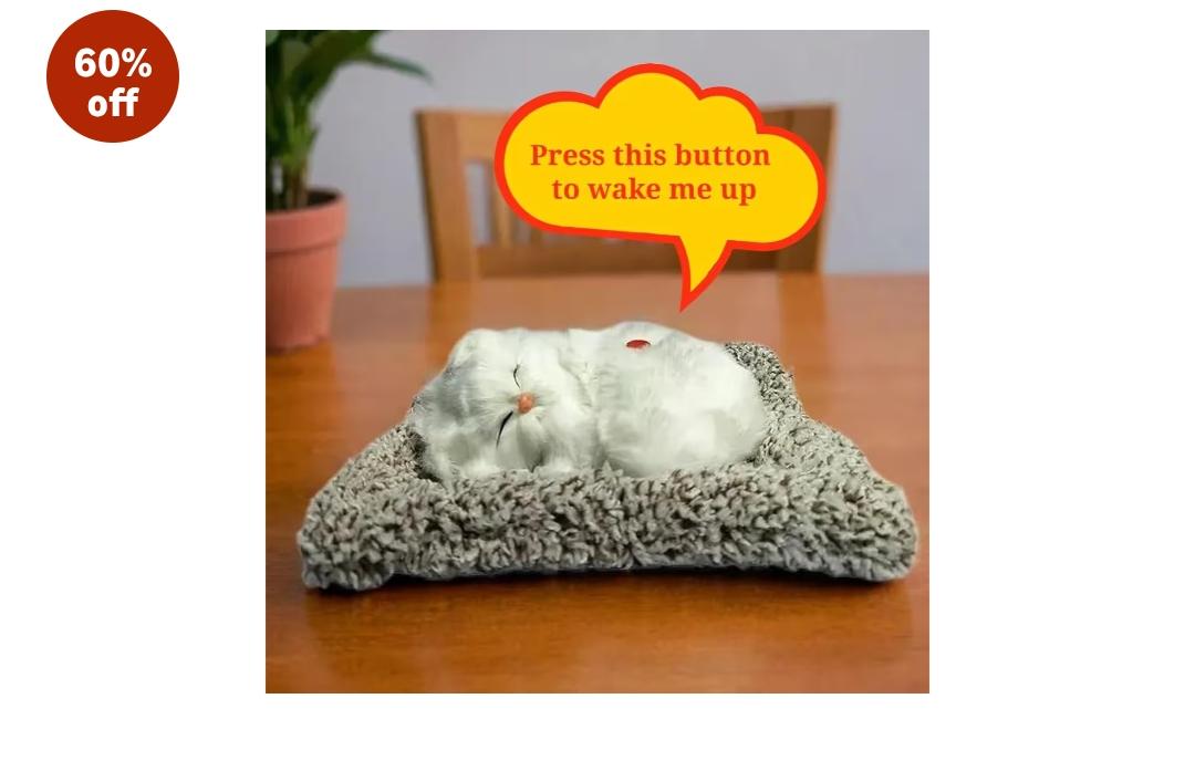 🐱✨ Sleeping Kitty Plush Toy
